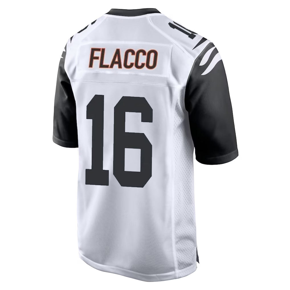 C.Bengals #16 Joe Flacco Player White Alternate Home Game Hdoa Stitched Jerseys