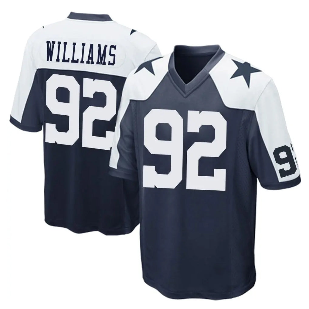 D.Cowboys #92 Quinnen Williams Player Navy-White Alternate Home Game Hdoa Stitched Jerseys