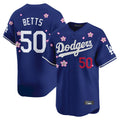 LA.Dodgers #50 Mookie Betts Player Royal Tokyo Series Vapor Premier Limited Hdoa Stitched Jerseys