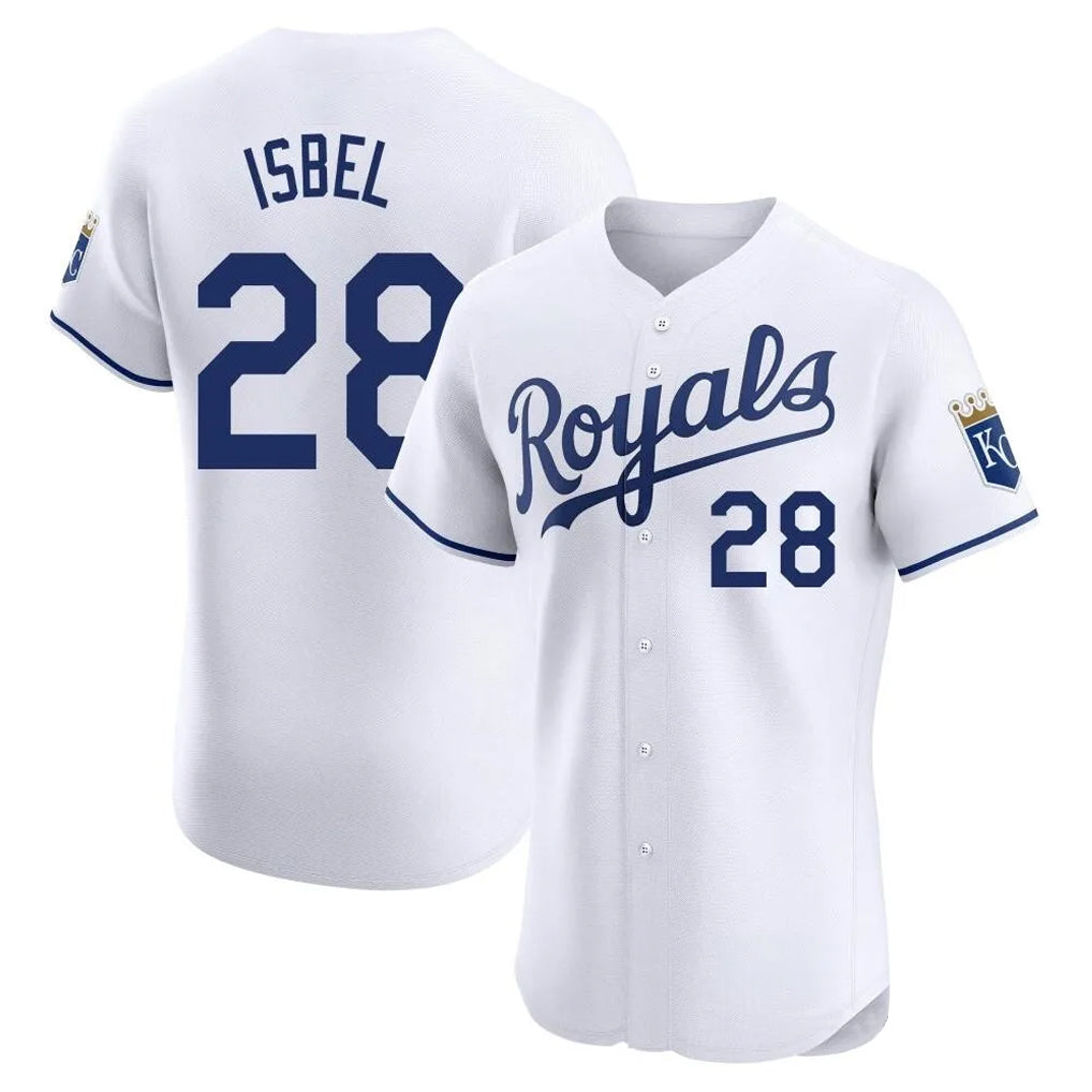 KC.Royals #28 Kyle Isbel Player White Alt Limited Elite Home Hdoa Stitched Jerseys