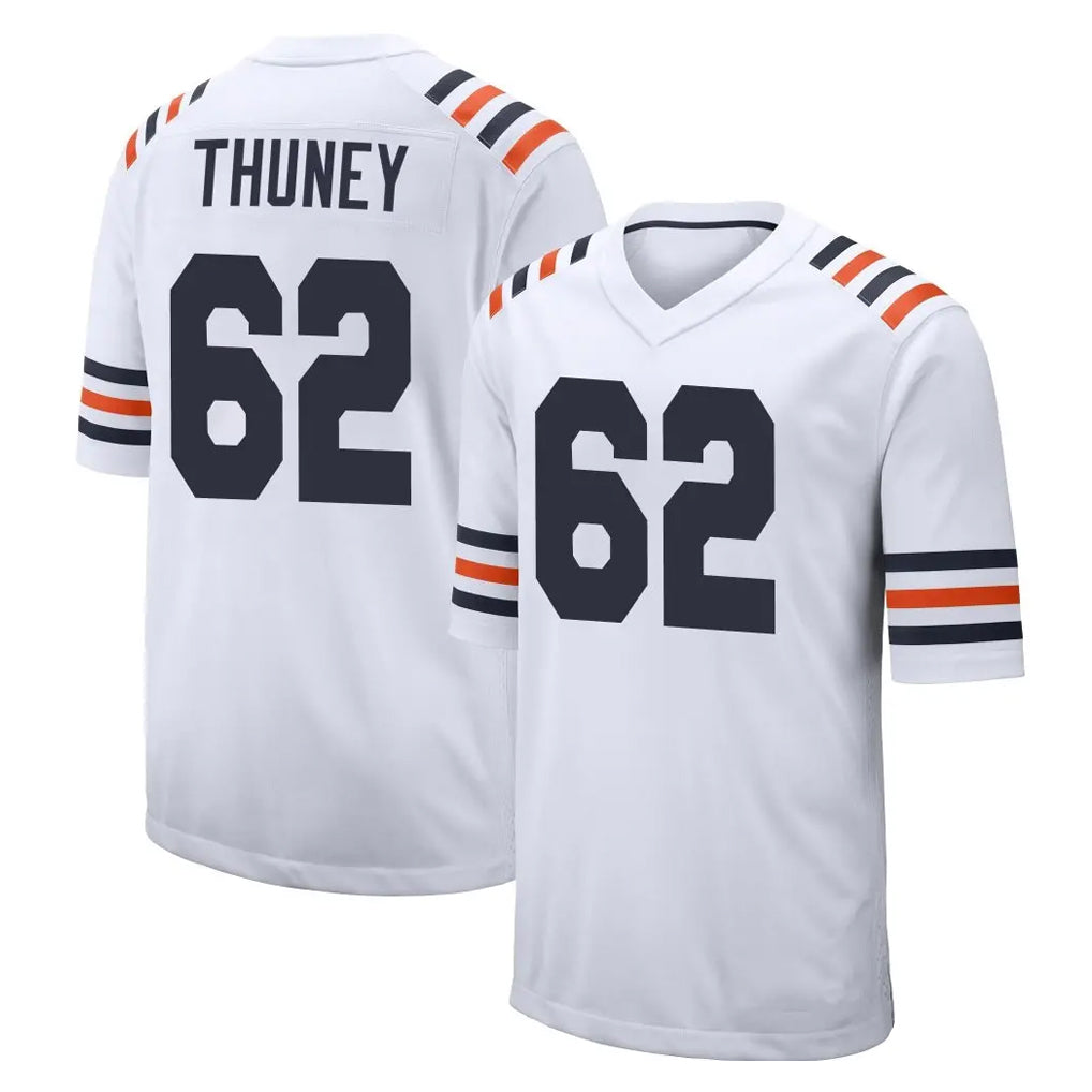 C.Bears #62 Joe Thuney Player White Classic Home Game Hdoa Stitched Jerseys