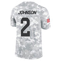 A.Cardinals #2 Will Johnson Player Camo Salute to Service Limited Home Hdoa Stitched Jerseys