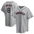 H.Astros #8 Christian Walker Player Gray Home Game Hdoa Stitched Jerseys