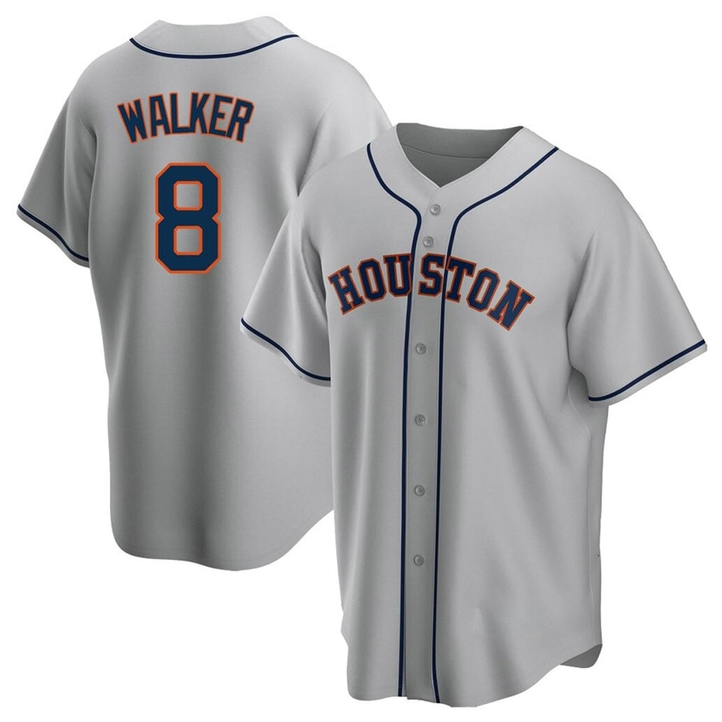 H.Astros #8 Christian Walker Player Gray Home Game Hdoa Stitched Jerseys