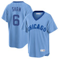 C.Cubs #6 Matt Shaw Player Blue T-shirt Cooperstown Collection Limited Hdoa Stitched Jerseys
