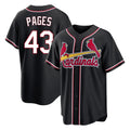 St. Louis Cardinals #43 Pedro Pages Player Black Carbon Fashio Game Hdoa Stitched Jerseys