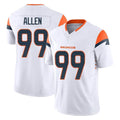 D.Broncos #99 Zach Allen Player White Limited Vapor F.U.S.E. Home Game Hdoa Stitched Jerseys