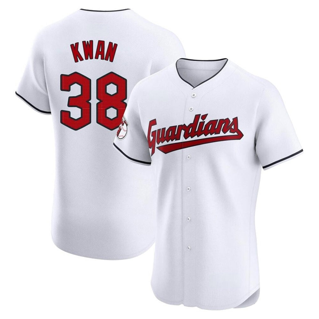 C.Guardians #38 Steven Kwan Player White Limited Elite Home Hdoa Stitched Jerseys