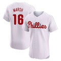 P.Phillies #16 Brandon Marsh Player White Home Limited Elite Hdoa Stitched Jerseys