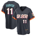 S.Diego Padres #11 Yu Darvish Player Obsidian 2026 City Connect Home Game T-shirt Hdoa Stitched Jerseys