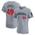 M.Twins #49 Pablo Lopez Player Gray Home Limited Elite Hdoa Stitched Jerseys