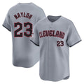C.Guardians #23 Bo Naylor Player Gray Road Limited Home Hdoa Stitched Jerseys