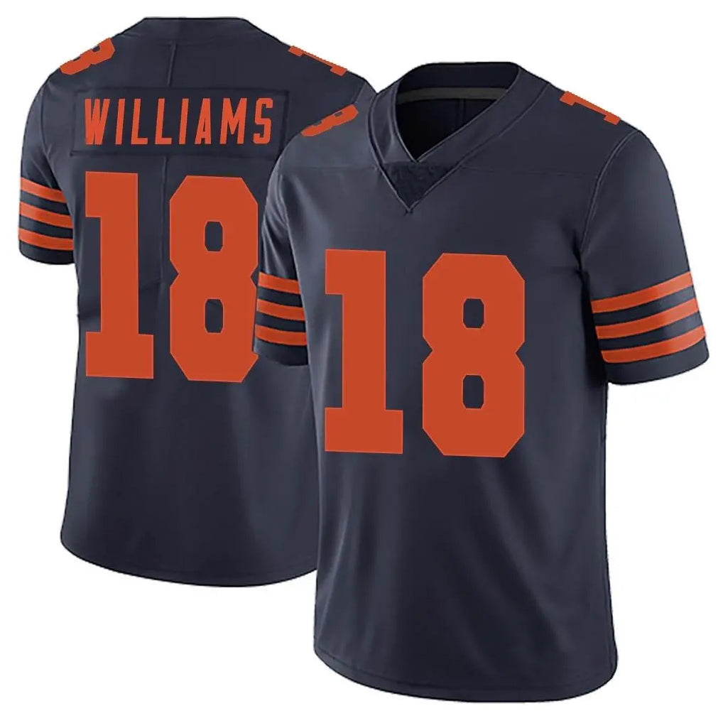 C.Bears #18 Caleb Williams Player Navy Blue Alternate Vapor Untouchable Limited Hdoa Stitched Jerseys
