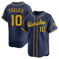 M.Brewers #10 Sal Frelick Player Navy Home Limited Hdoa Stitched Jerseys
