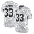 A.Cardinals #33 Trey Benson Player Camo Salute to Service Limited Hdoa Stitched Jerseys