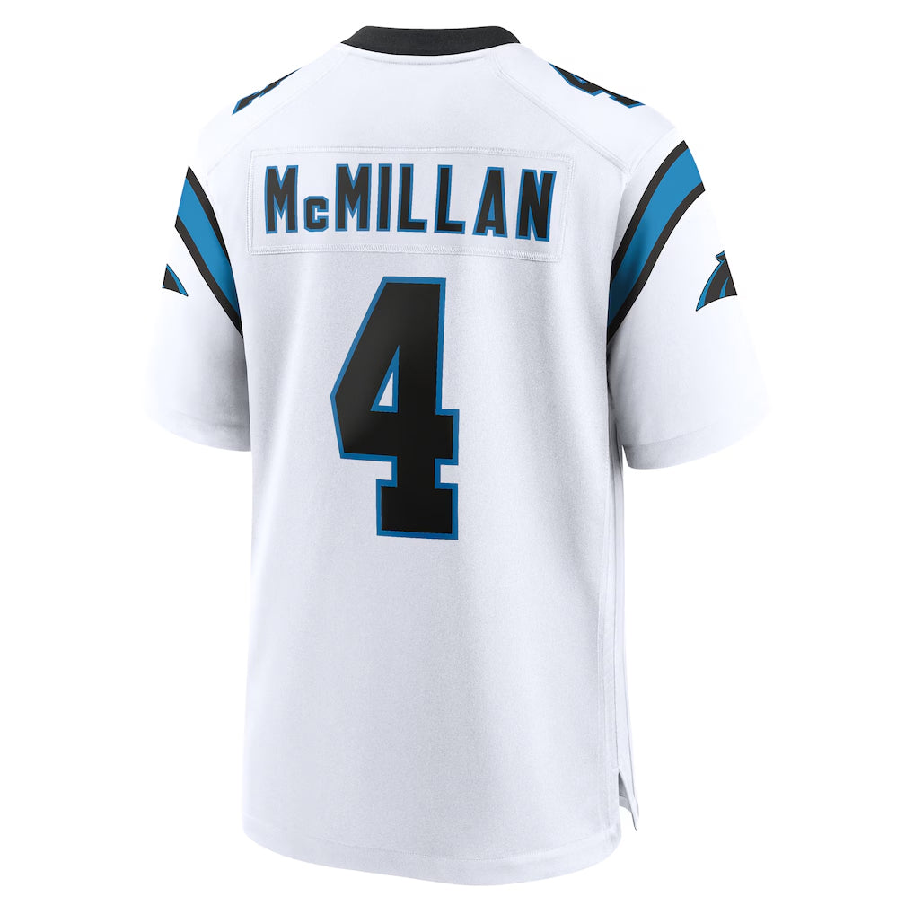 C.Panthers #4 Tetairoa McMillan Player White Home Game Hdoa Stitched Jerseys