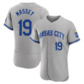 KC.Royals #19 Michael Massey Player Gray Limited Elite Home Game Hdoa Stitched Jerseys