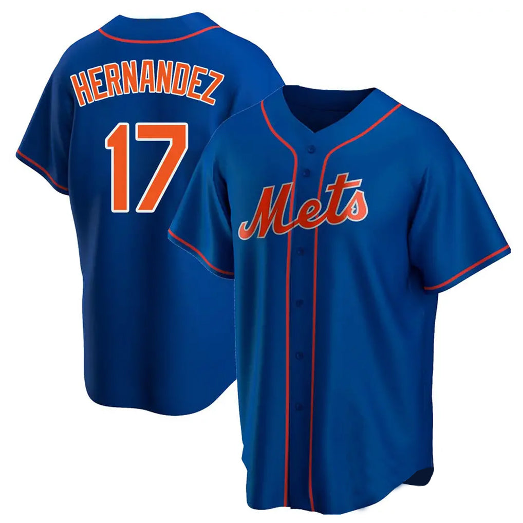 NY.Mets #17 Keith Hernandez Player Royal Home Game Hdoa Stitched Jerseys