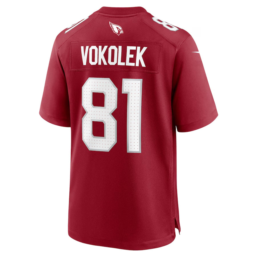 A.Cardinals #81 Travis Vokolek Player Cardinal Home Game Hdoa Stitched Jerseys