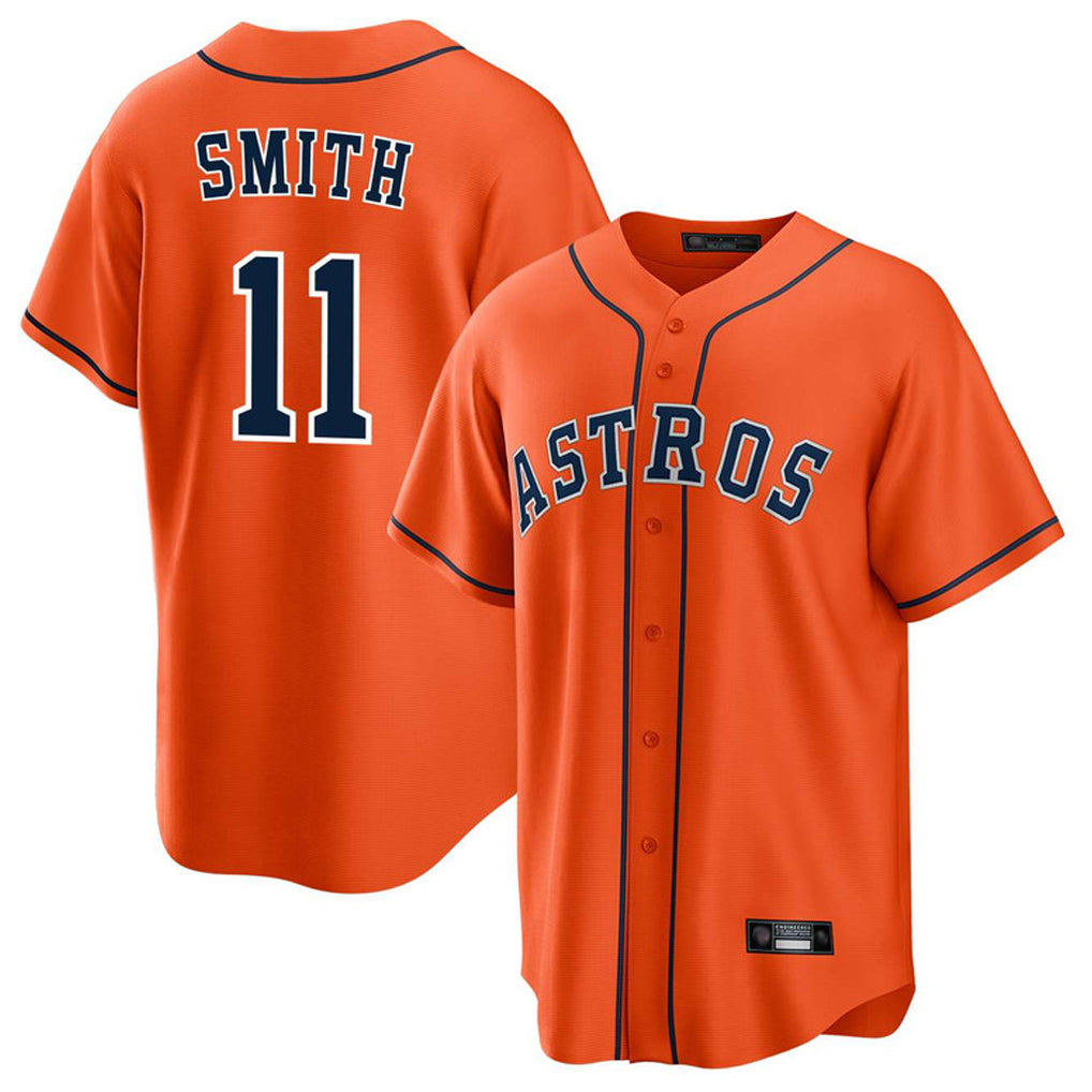 H.Astros #11 Cam Smith Player Orange Home Game Hdoa Stitched Jerseys