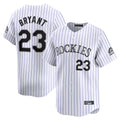 C.Rockies #23 Kris Bryant Player White Limited Home Hdoa Stitched Jerseys
