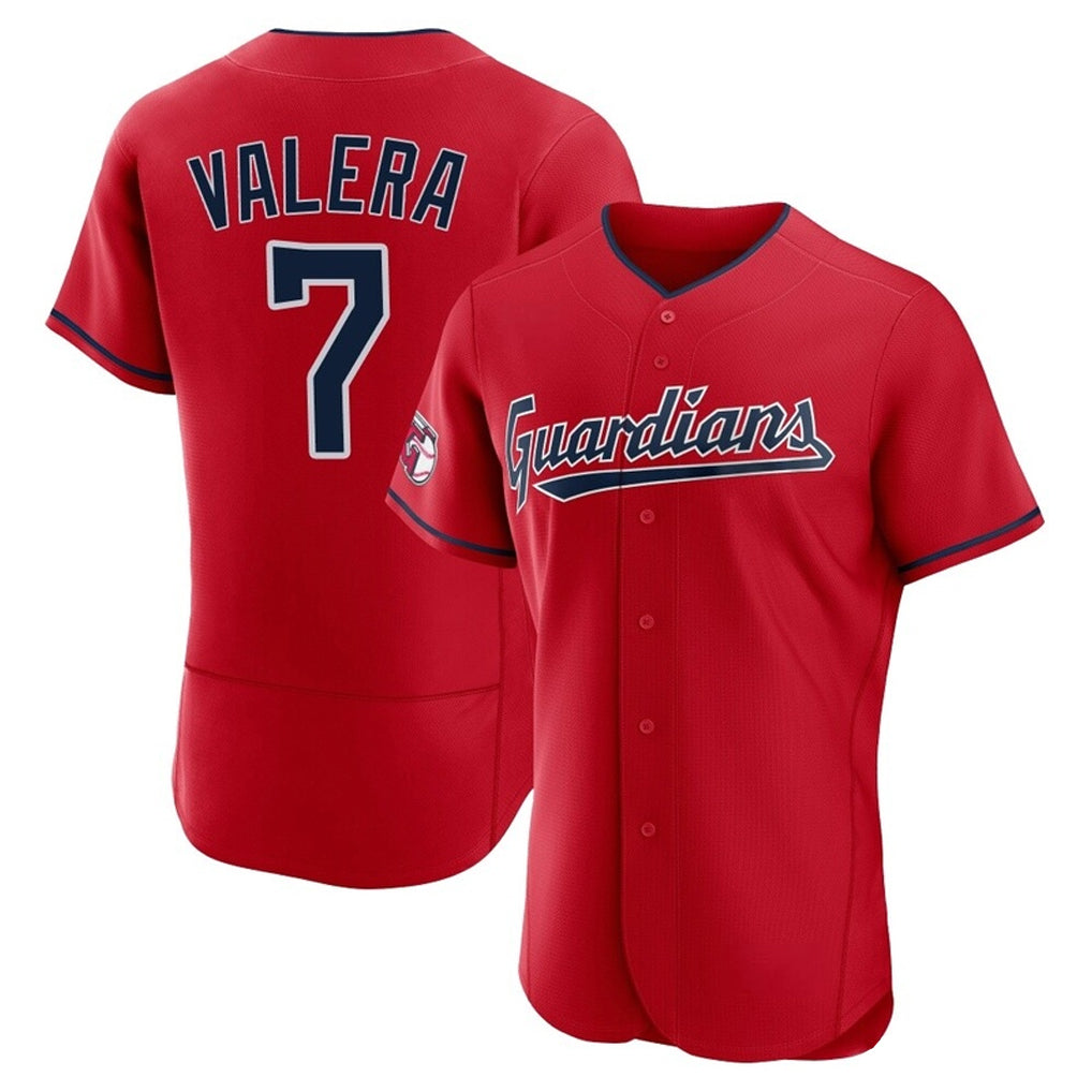 C.Guardians #7 George Valera Player Red Limited Elite Home Hdoa Stitched Jerseys