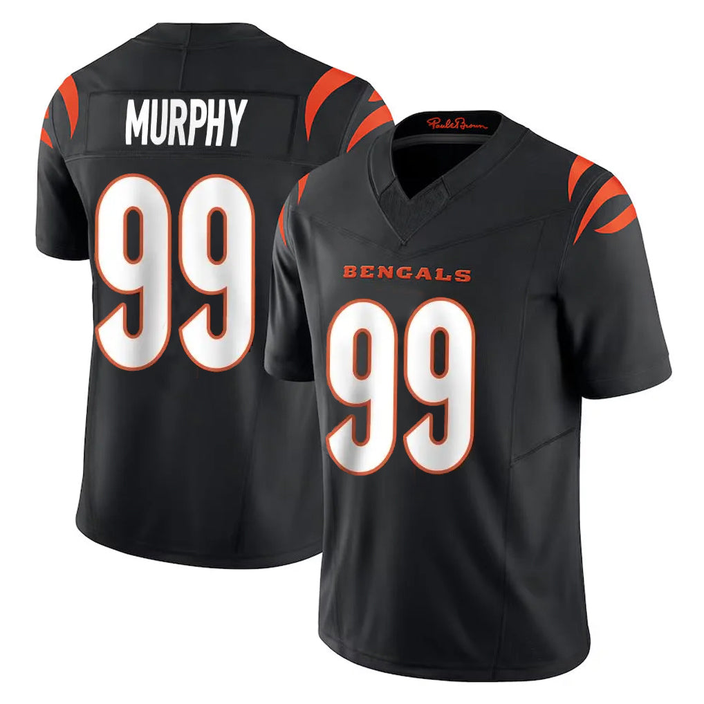 C.Bengals #99 Myles Murphy Player Black Vapor F.U.S.E. Limited Home Game Hdoa Stitched Jerseys