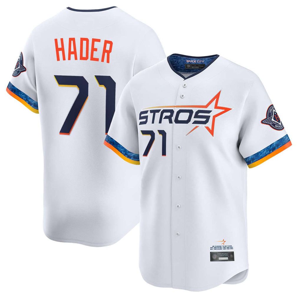 H.Astros #71 Josh Hader Player White City Connect Limited Home Hdoa Stitched Jerseys