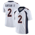 D.Broncos #2 Pat Surtain II Player White Vapor Untouchable Limited Home Game Hdoa Stitched Jerseys