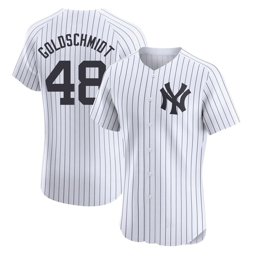 NY.Yankees #48 Paul Goldschmidt Player White Limited Elite Home Hdoa Stitched Jerseys