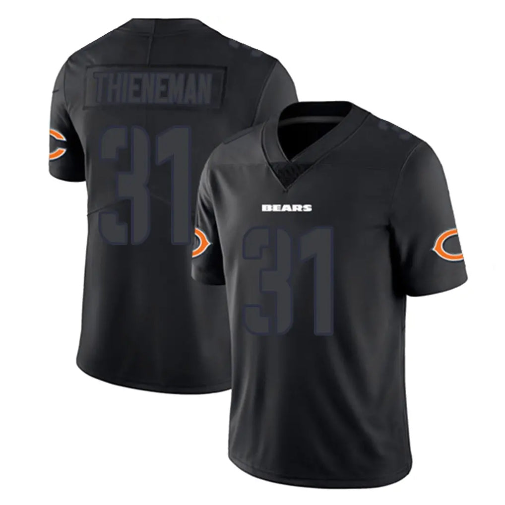 C.Bears #31 Dillon Thieneman Player Black Impact Limited Game Hdoa Stitched Jerseys