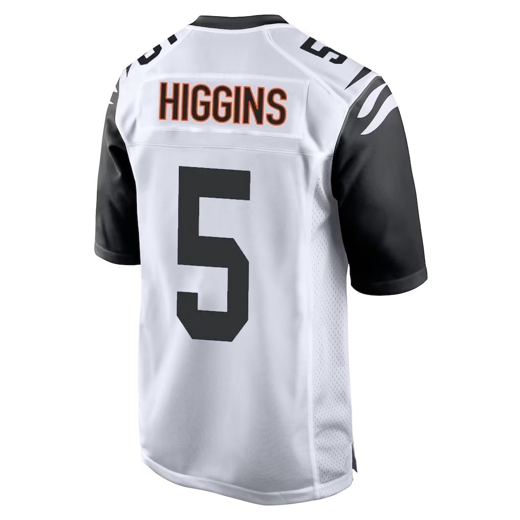C.Bengals #5 Tee Higgins Player White Alternate Home Game Hdoa Stitched Jerseys