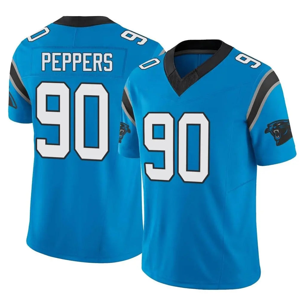 C.Panthers #90 Julius Peppers Player Blue Vapor F.U.S.E. Limited Home Game Hdoa Stitched Jerseys
