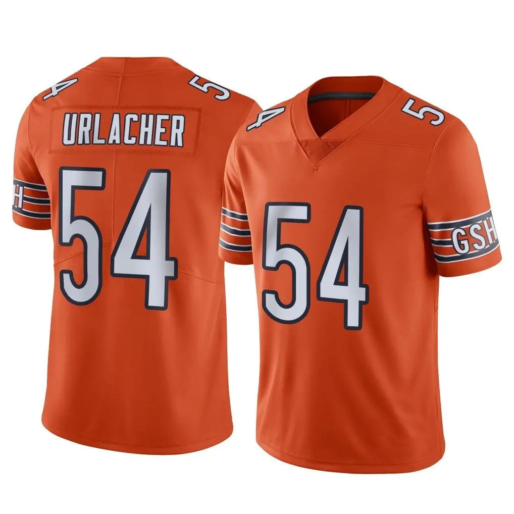 C.Bears #54 Brian Urlacher Player Orange Alternate Vapor Limited Home Game Hdoa Stitched Jerseys