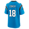 C.Panthers #18 Jalen Coker Player Blue Home Game Hdoa Stitched Jerseys