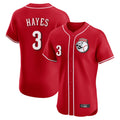 C.Reds #3 Ke'Bryan Hayes Player Red Limited Elite Home Game Hdoa Stitched Jerseys