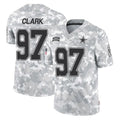D.Cowboys #97 Kenny Clark Player Arctic Camo Salute to Service Limited Home Game Hdoa Stitched Jerseys