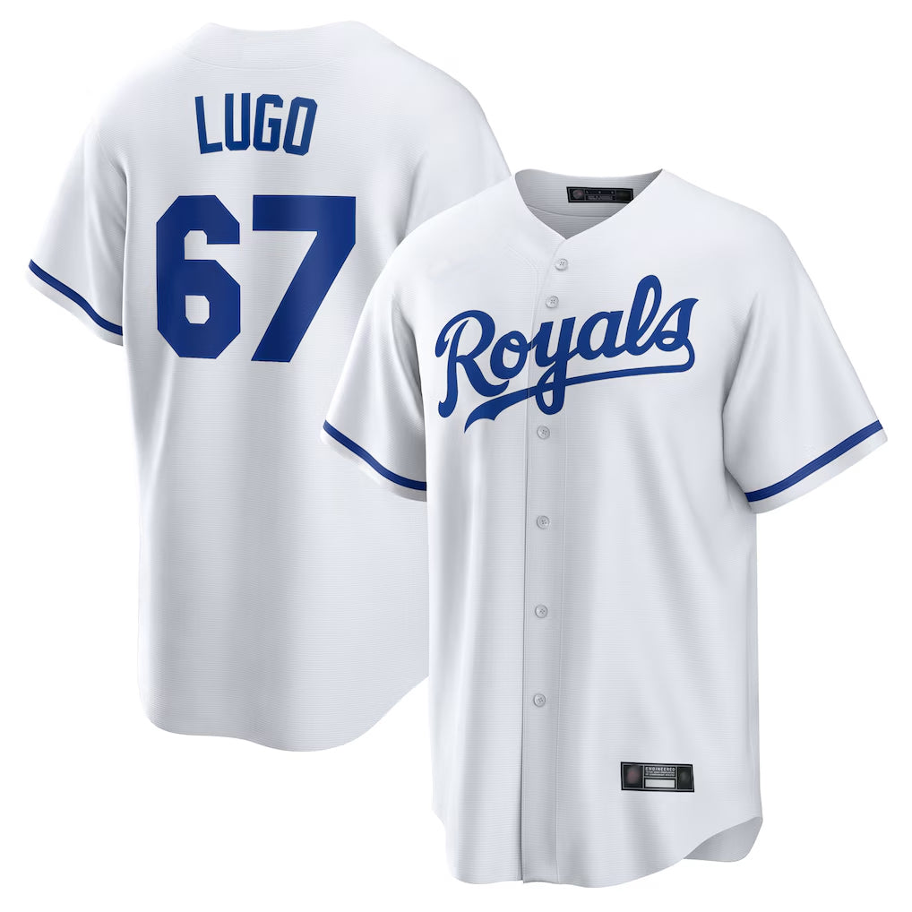 KC.Royals #67 Seth Lugo Player White Home Game Hdoa Stitched Jerseys