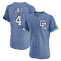 W.Nationals #4 Daylen Lile Player Blue City Connect Limited Hdoa Stitched Jerseys