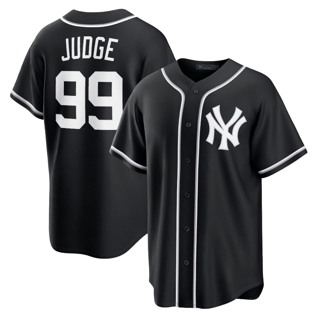 NY.Yankees #99 Aaron Judge Player Black Out Game Hdoa Stitched Jerseys
