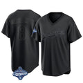 LA.Dodgers #8 Enrique Hern¨¢ndez Player Black World Series Meet Pitch Fashion T-shirt Hdoa Stitched Jerseys