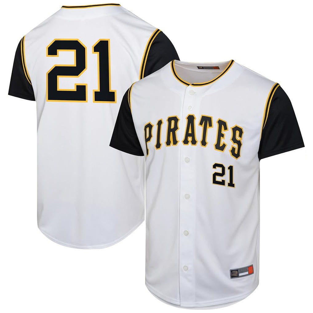 P.Pirates #21 Roberto Clemente Player White Throwback Cooperstown Collection Limited Hdoa Stitched Jerseys