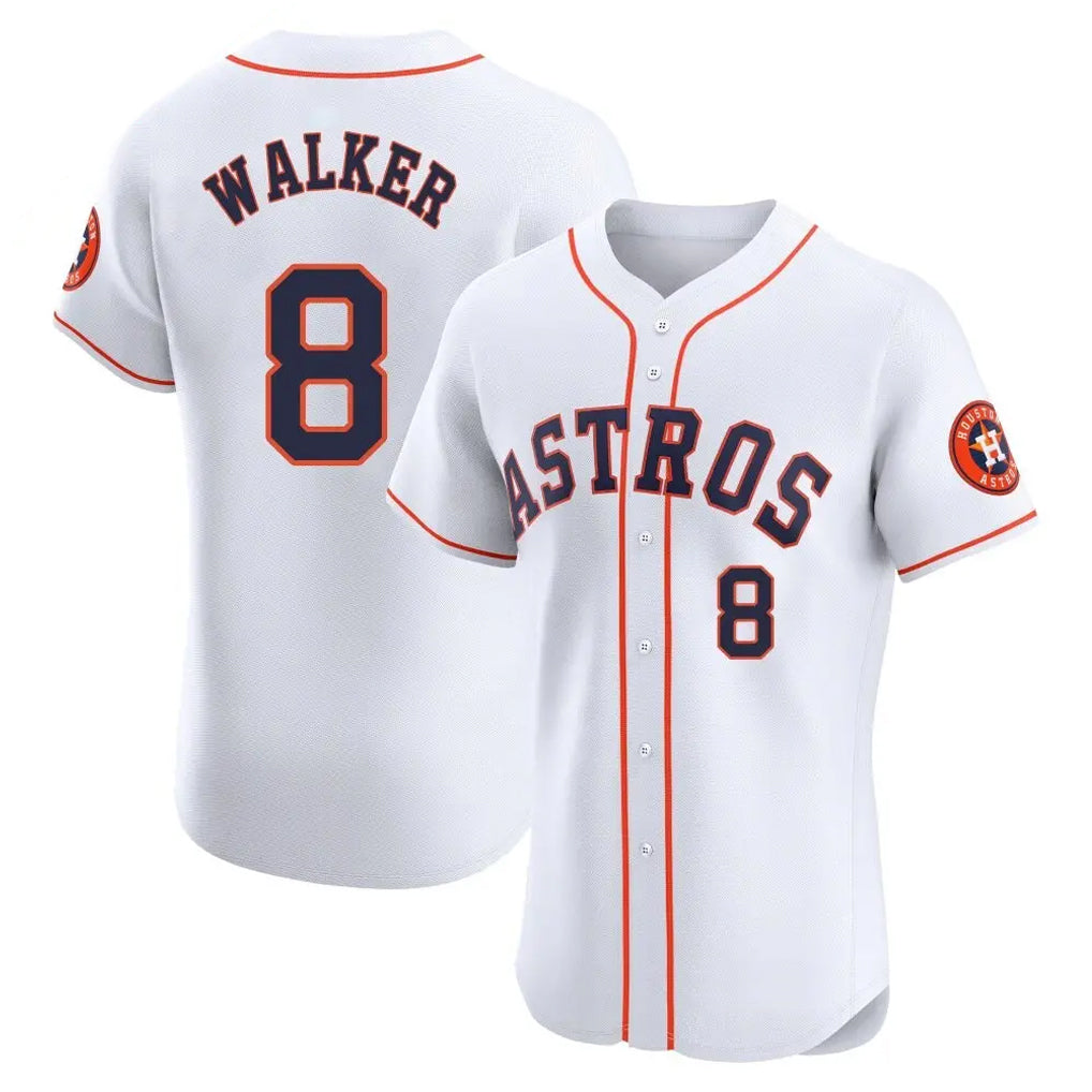 H.Astros #8 Christian Walker Player White Limited Elite Home Hdoa Stitched Jerseys