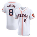 H.Astros #8 Christian Walker Player White Limited Elite Home Hdoa Stitched Jerseys