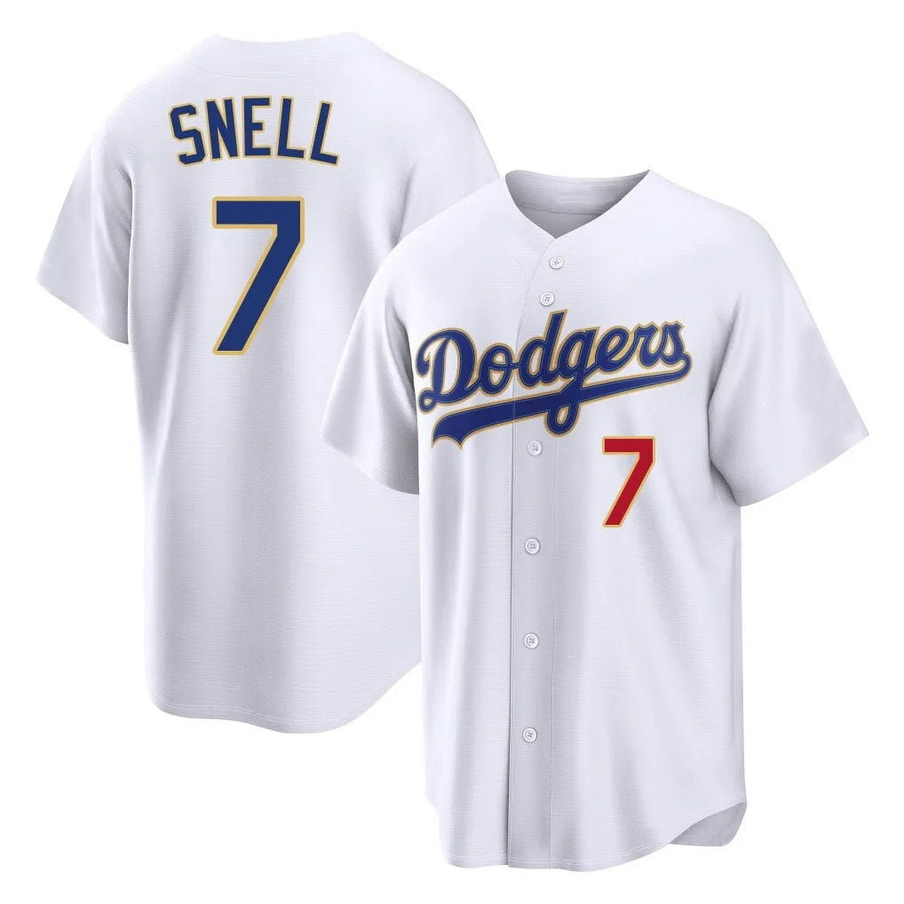 LA.Dodgers #7 Blake Snell Player Gold White 2026 Collection Stadium Limited Hdoa Stitched Jerseys