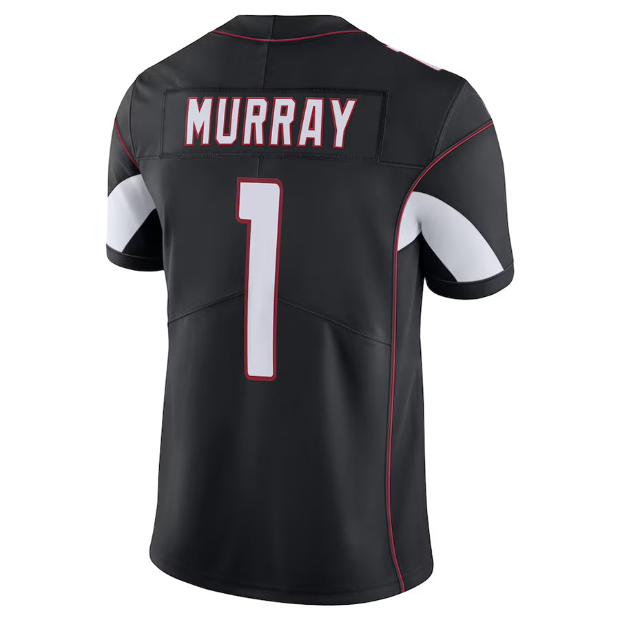 A.Cardinals #1 Kyler Murray Player Black Vapor Limited Home Game Hdoa Stitched Jerseys
