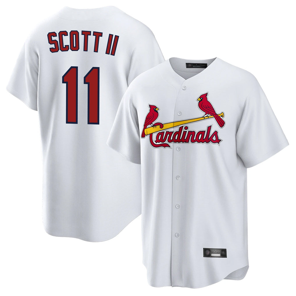 St. Louis Cardinals #11 Victor Scott II Player White Home Game Hdoa Stitched Jerseys