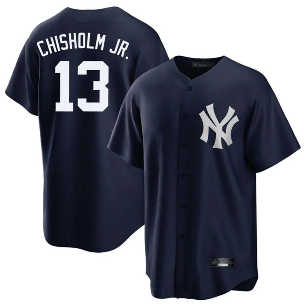 NY.Yankees #13 Jazz Chisholm Jr Player Navy Game Hdoa Stitched Jerseys