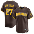 S.Diego Padres #27 Nick Pivetta Player Brown Home Limited Hdoa Stitched Jerseys