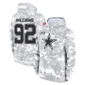 D.Cowboys #92 Quinnen Williams Player Arctic Camo Salute to Service Hoodies Limited Game Hdoa Stitched Jerseys